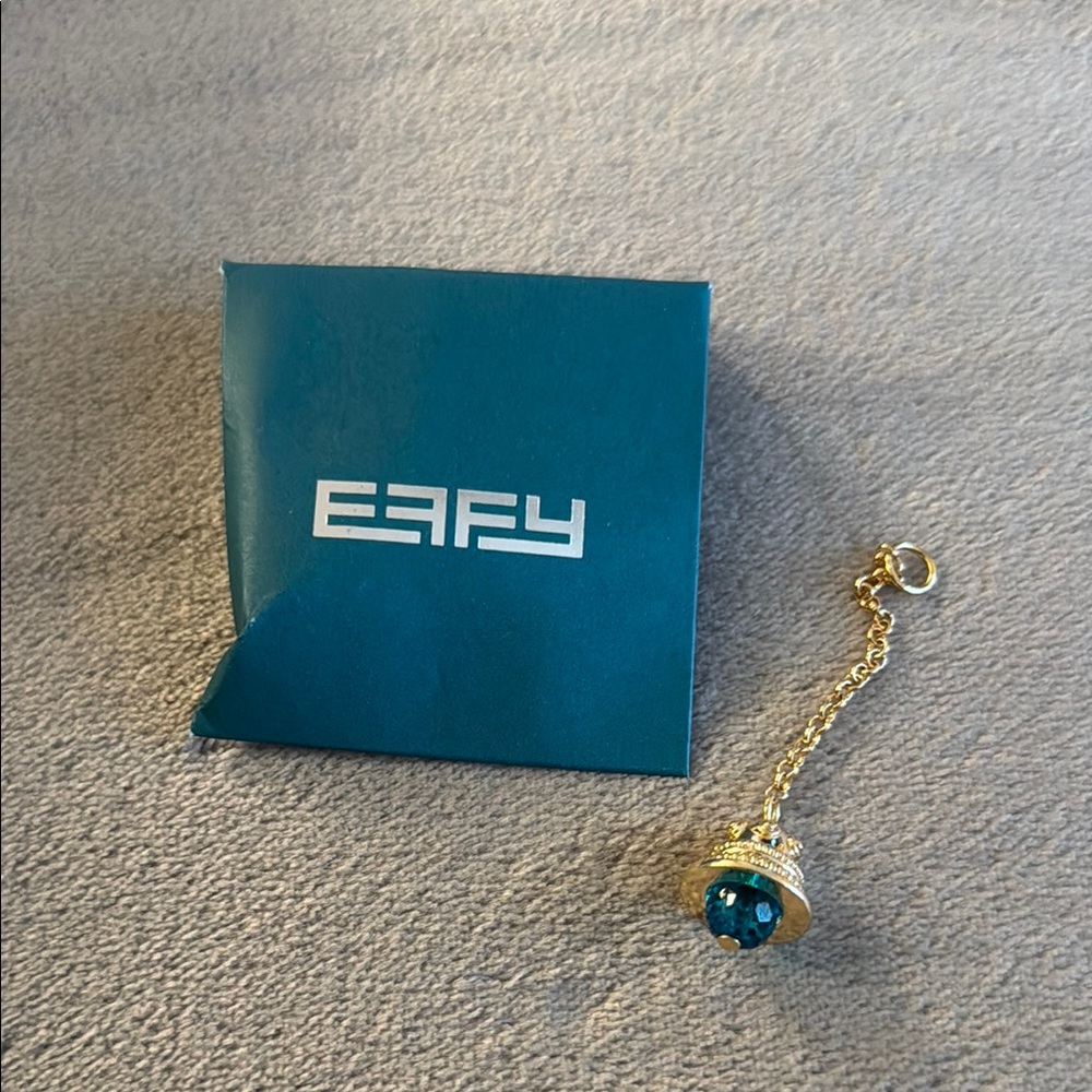 Effy Gold and teal Keychain